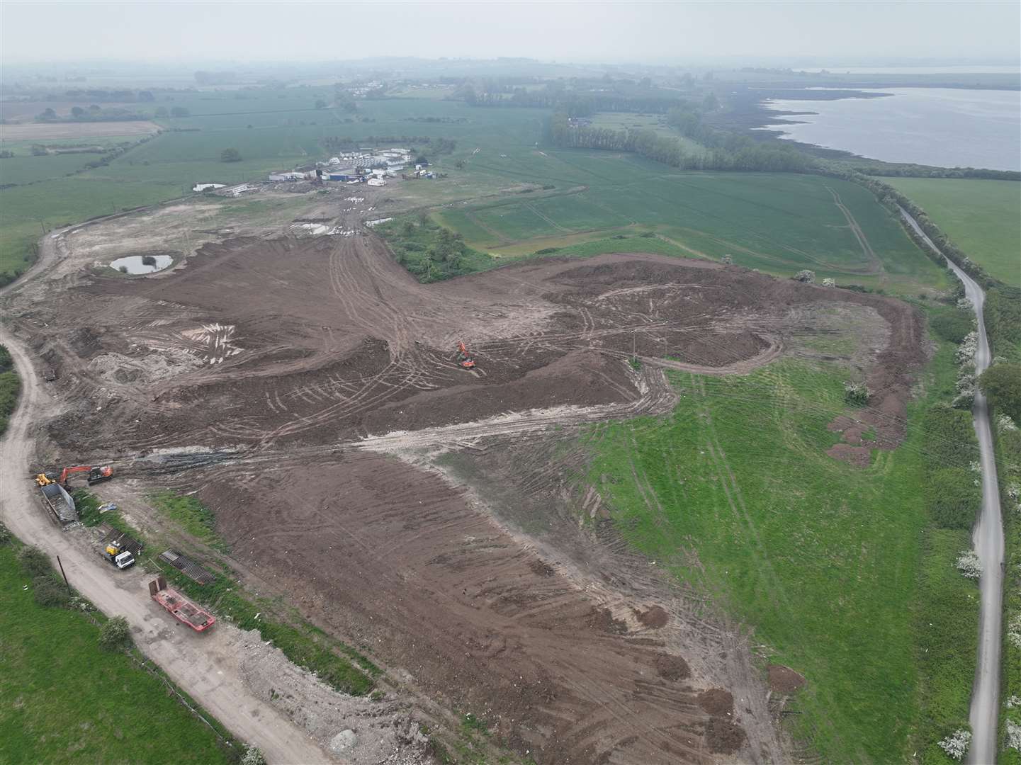 The waste site near Iwade