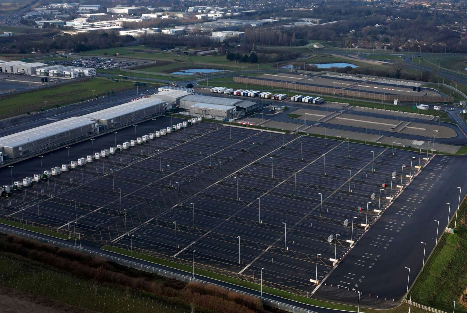 The Sevington inland border facility in Sevington, Ashford. Picture: Barry Goodwin