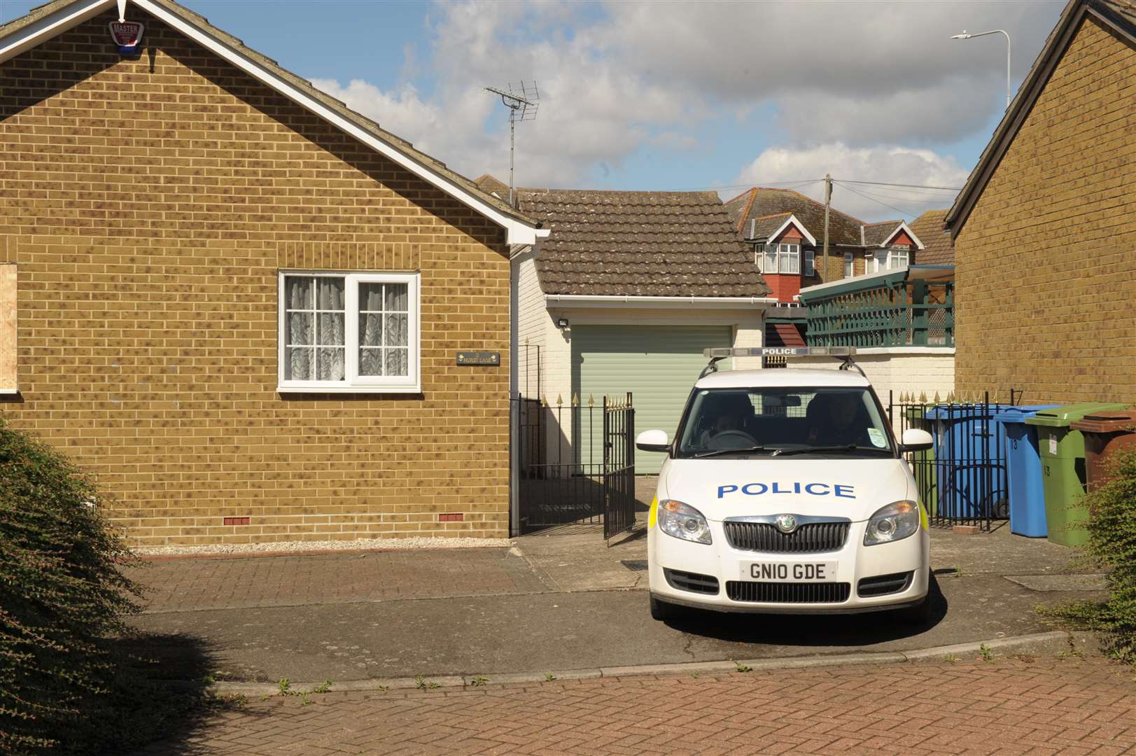 The Packmans' house in Hurst Lane, Kemsley, in July last year. Picture: Steve Crispe