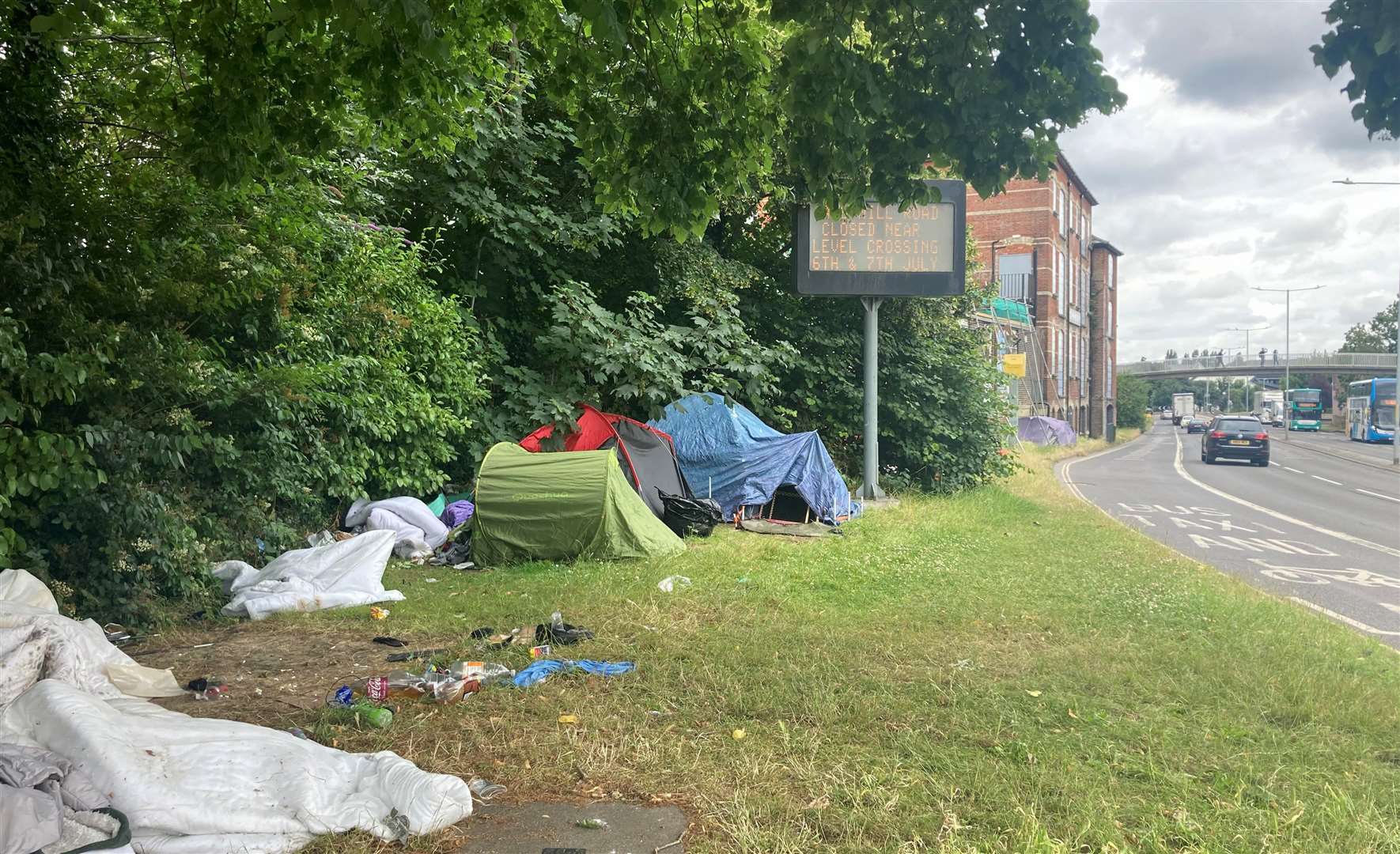 Local charities for the homeless say the camp is a “sign of increasing homelessness"