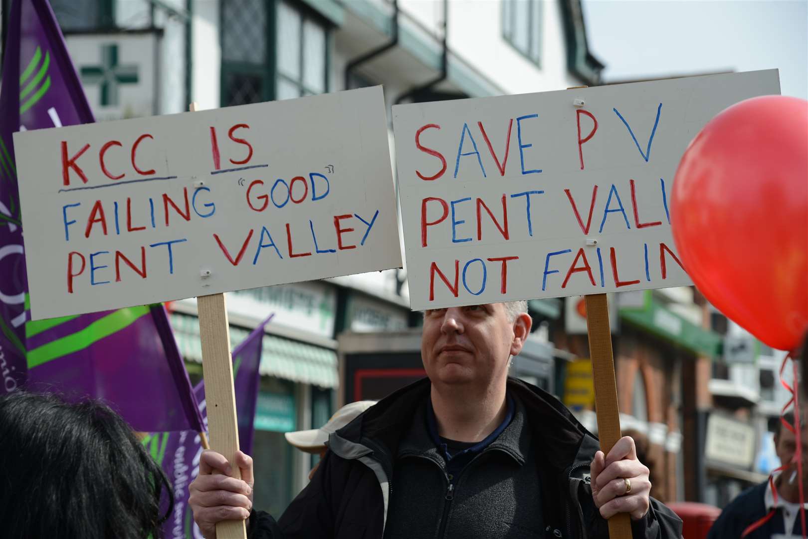 People of all ages were out in force for the protest