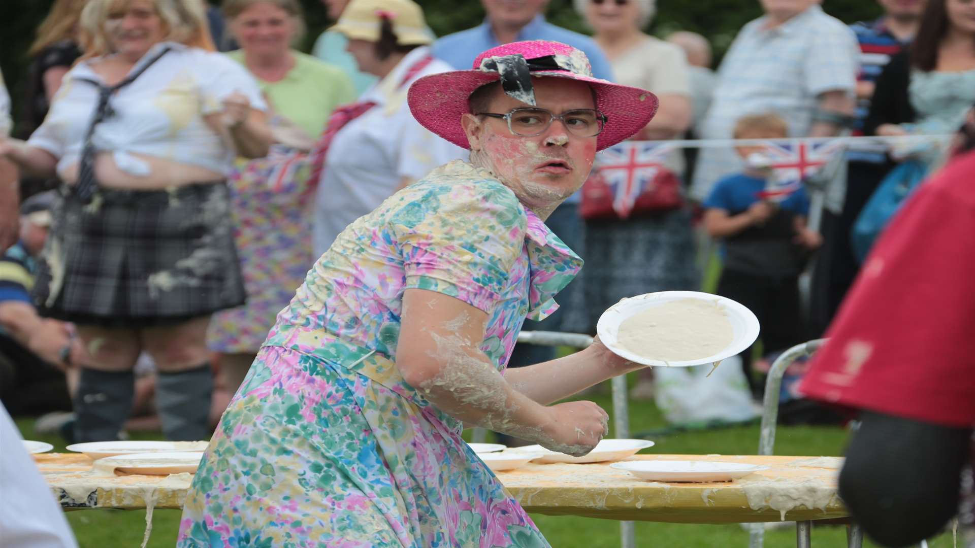 John Trent of last year's winners The Grannies takes aim