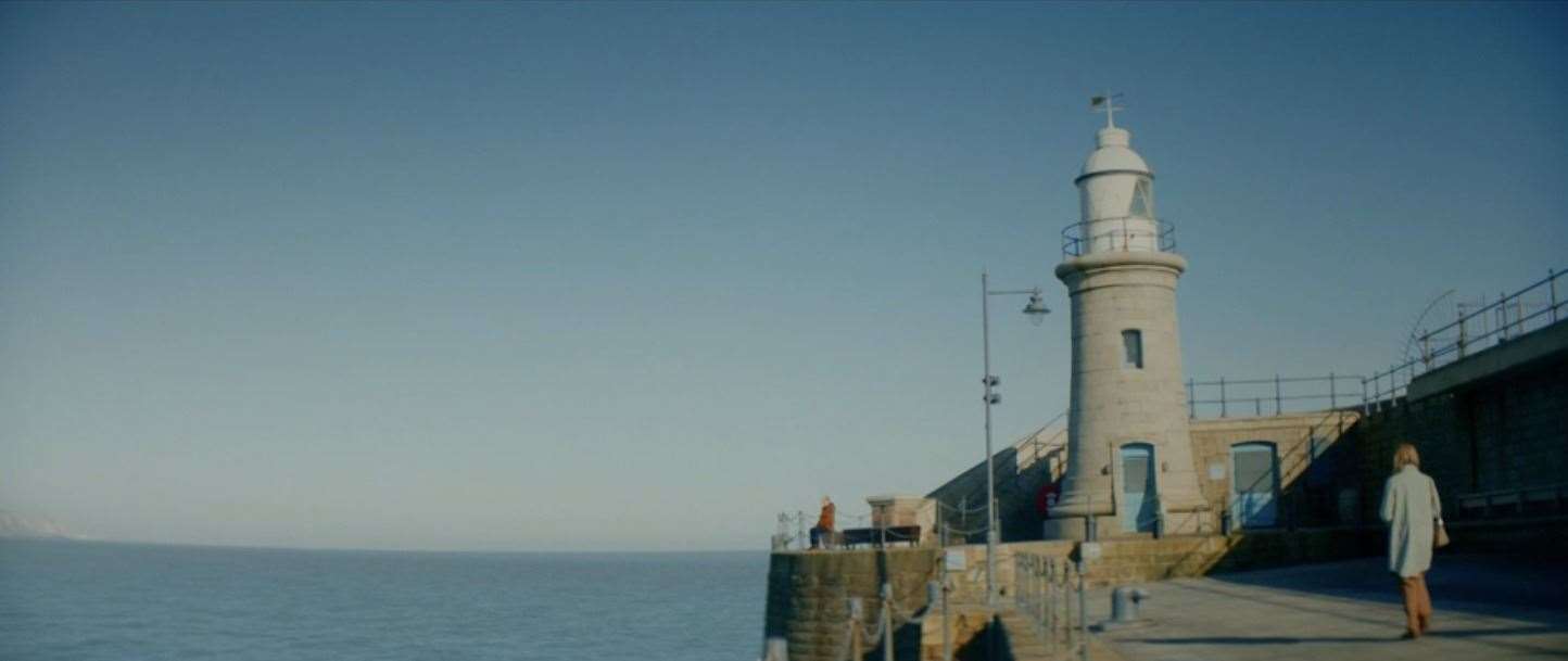 The lighthouse on Folkestone Harbour Arm is regularly featured. Photo: BBC iPlayer