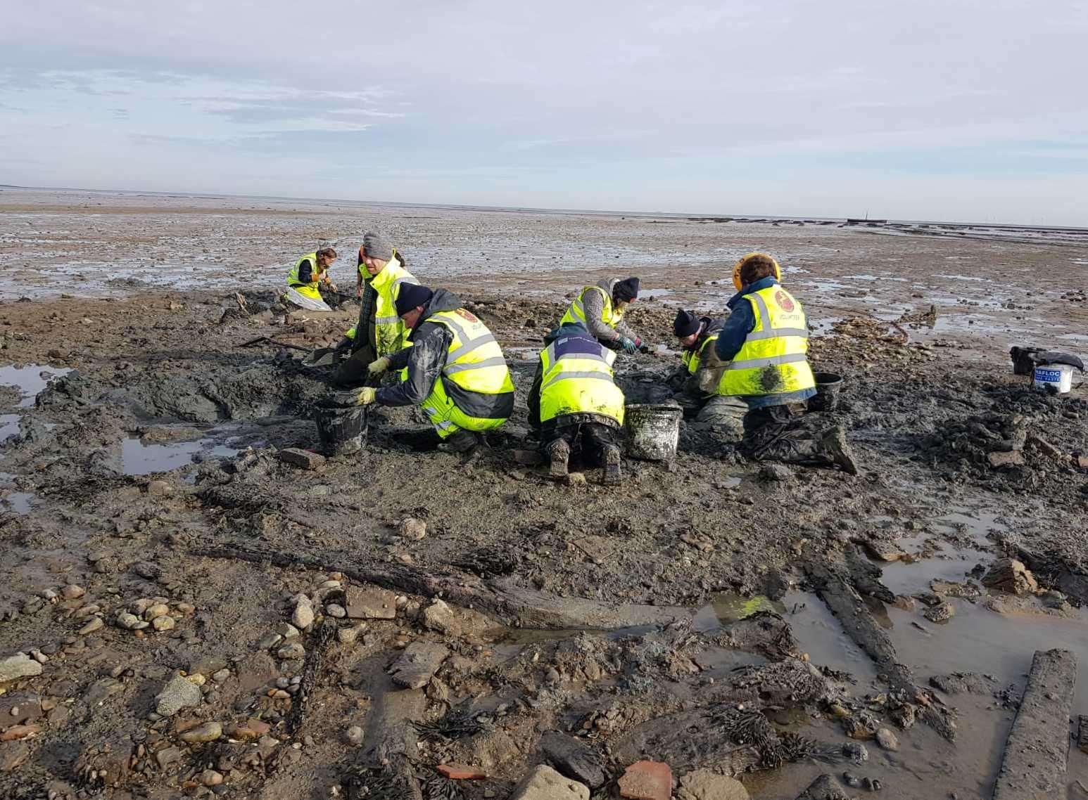 The excavation was carried out this week. Image: Wessex Archaeology