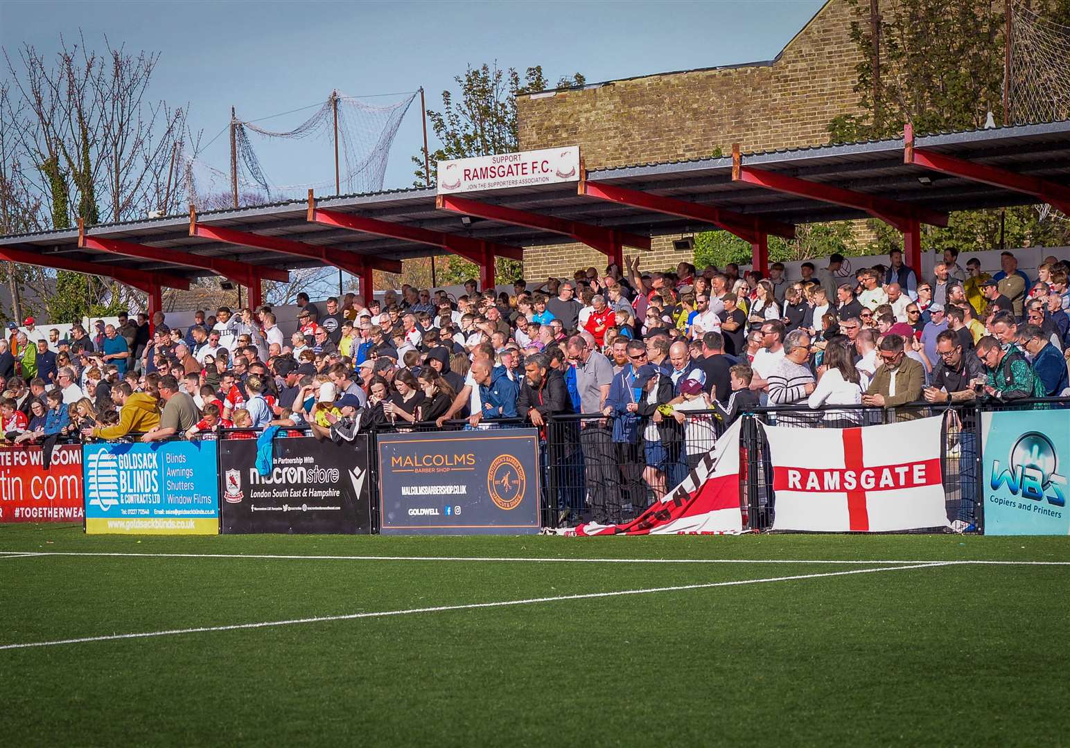 Fans out in force for the top-of-the-table clash at Southwood. Picture: Stuart Watson