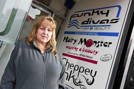 Ellie Wilson, who owns Funky Divas in High Street, Sheerness