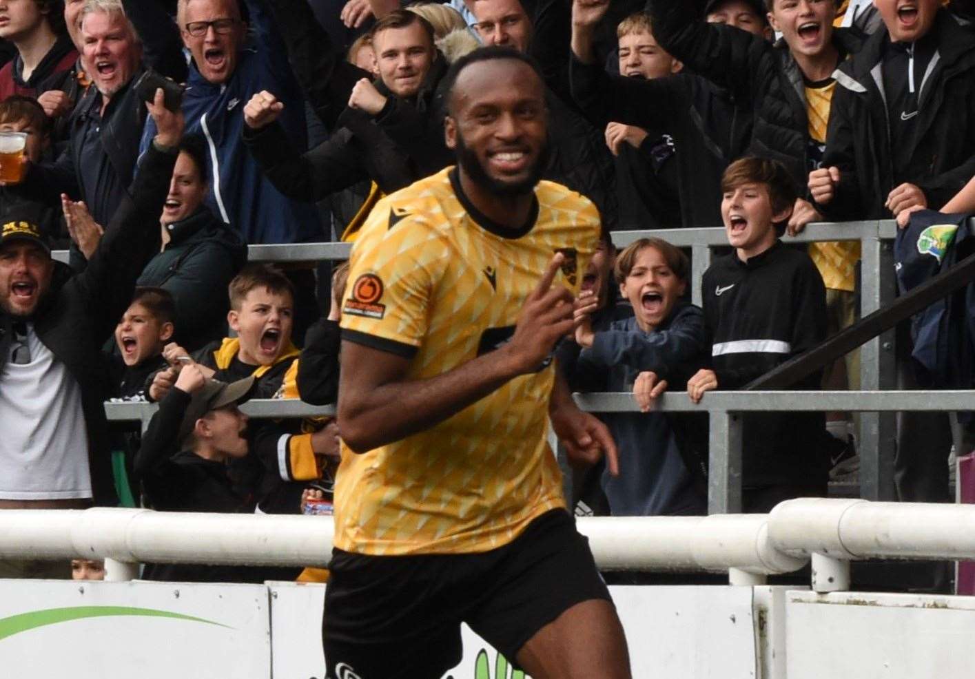 Maidstone United defender Reiss Greenidge Picture: Steve Terrell