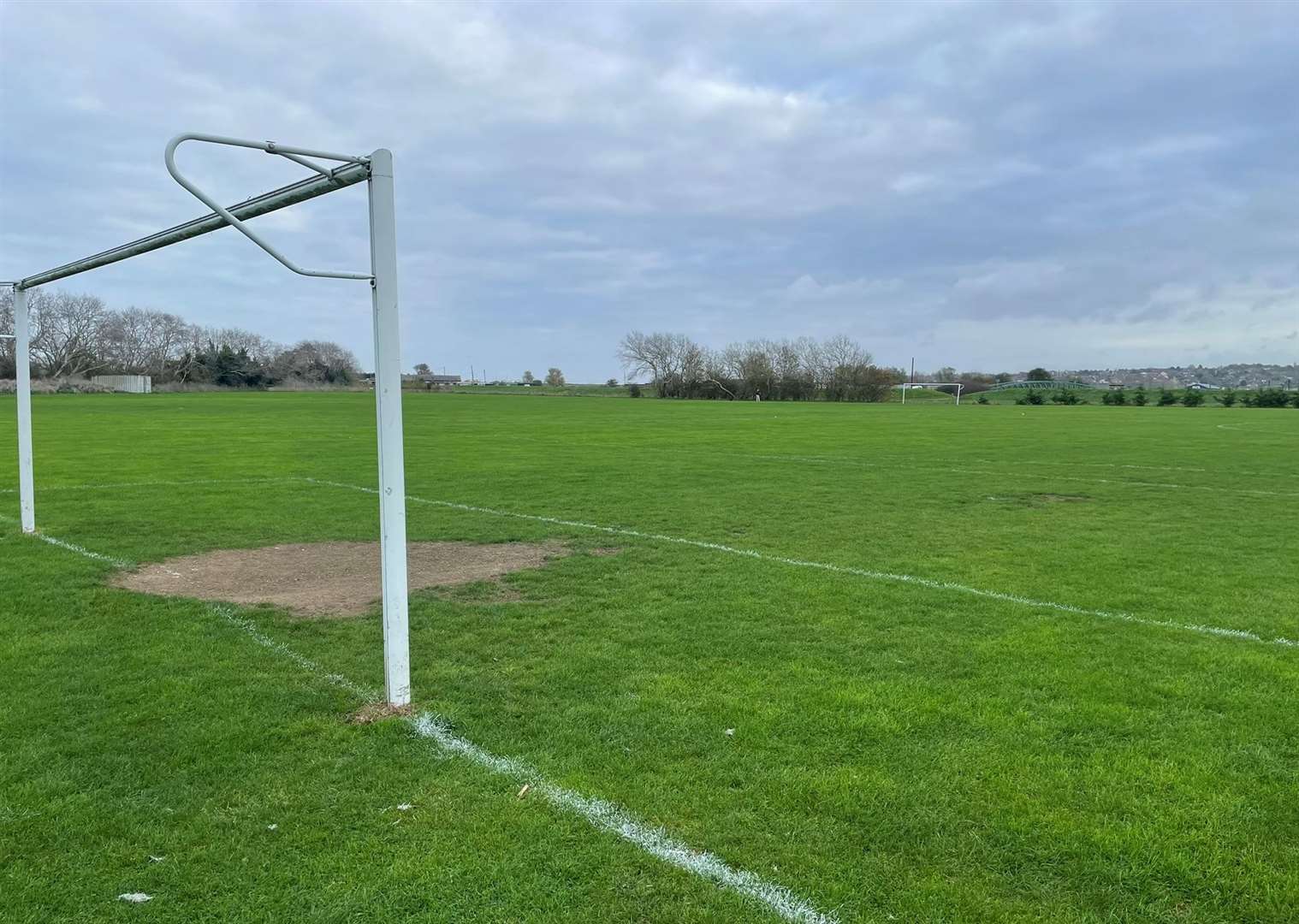 Seager Road Sports Ground in Sheerness where Range Rovers FC host their home matches. Picture: Joe Crossley