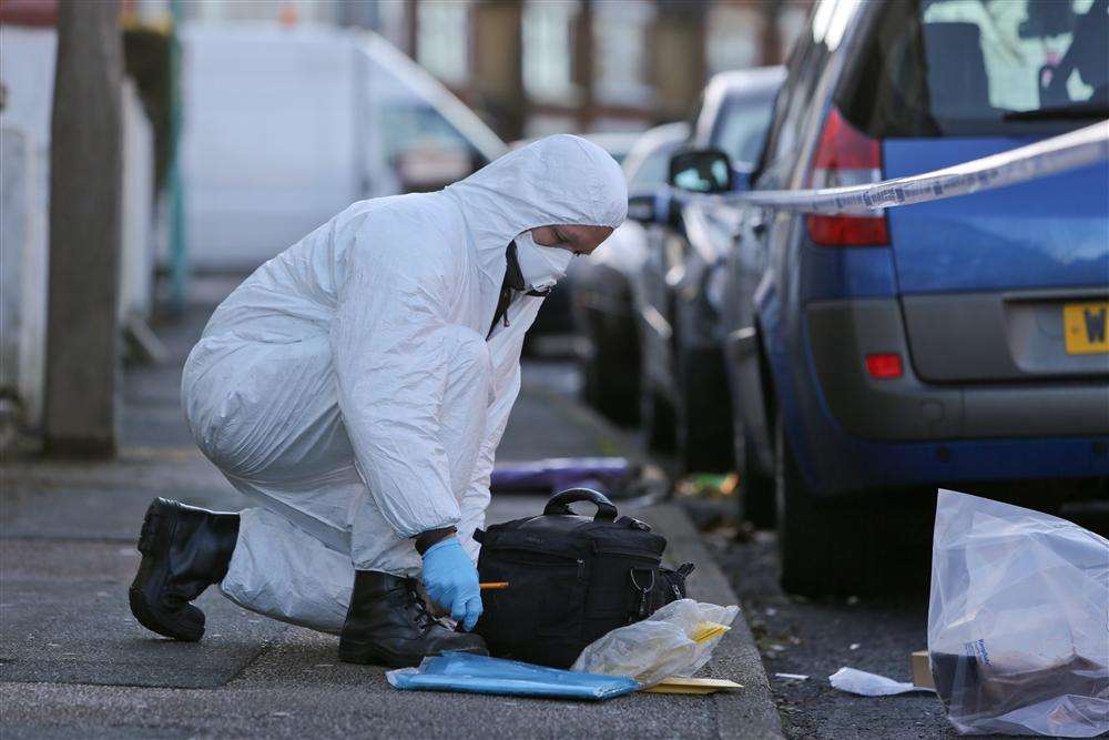 Police cordon off Windmill Road after the stabbing