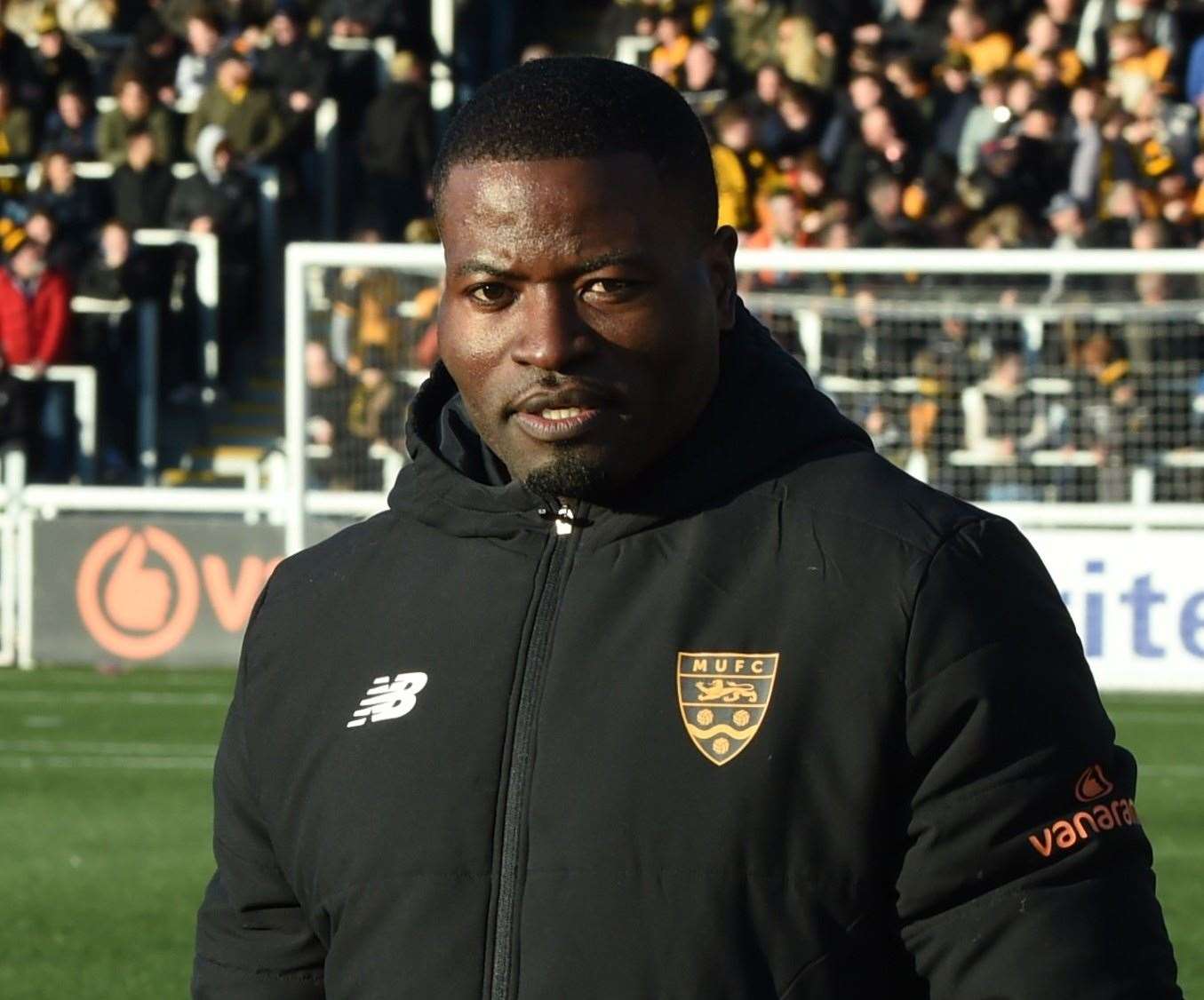 Maidstone United caretaker manager George Elokobi. Picture: Steve Terrell