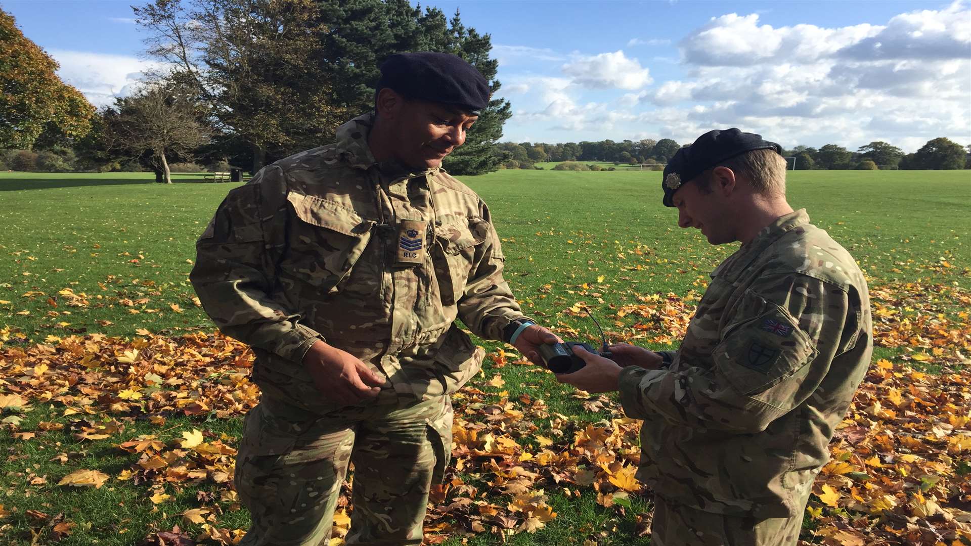 The Explosive Ordnance Disposal Team at Mote Park