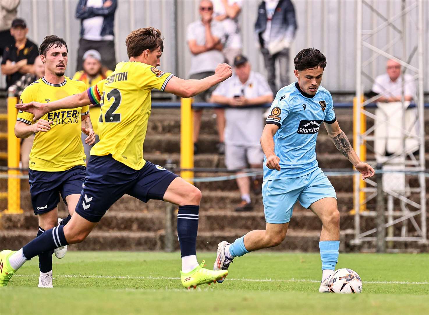 Jon Benton in action on his Maidstone debut at St Albans. Picture: Helen Cooper