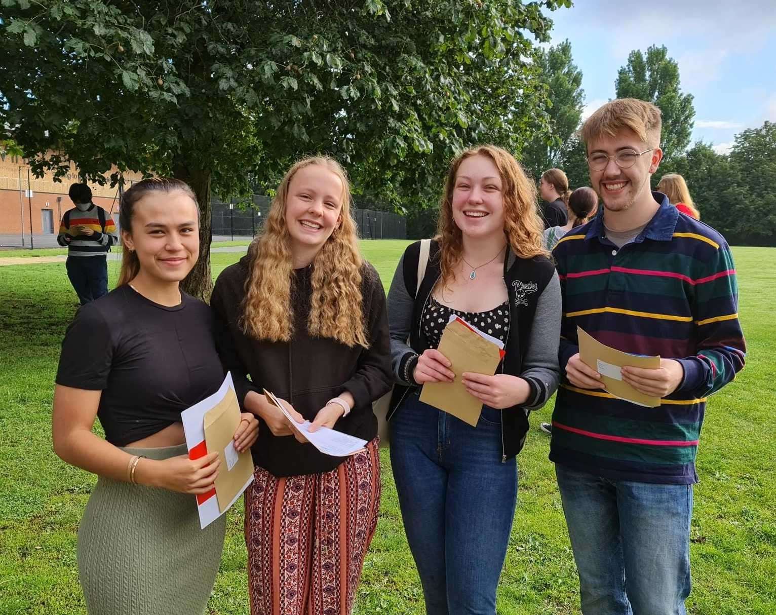 Highworth Grammar School pupils (l-r) Celeste Fraser, Bethan Gubb, Georgia Sweeney and Bailey Kent