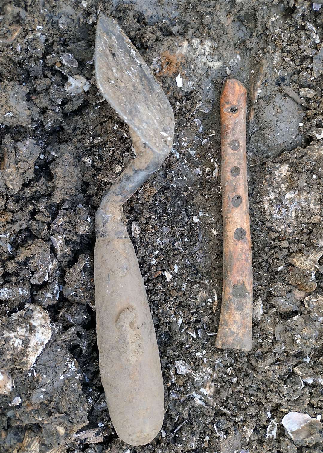 A medieval bone whistle excavated from the site in Herne Bay. Picture: Cotswold Archaeology