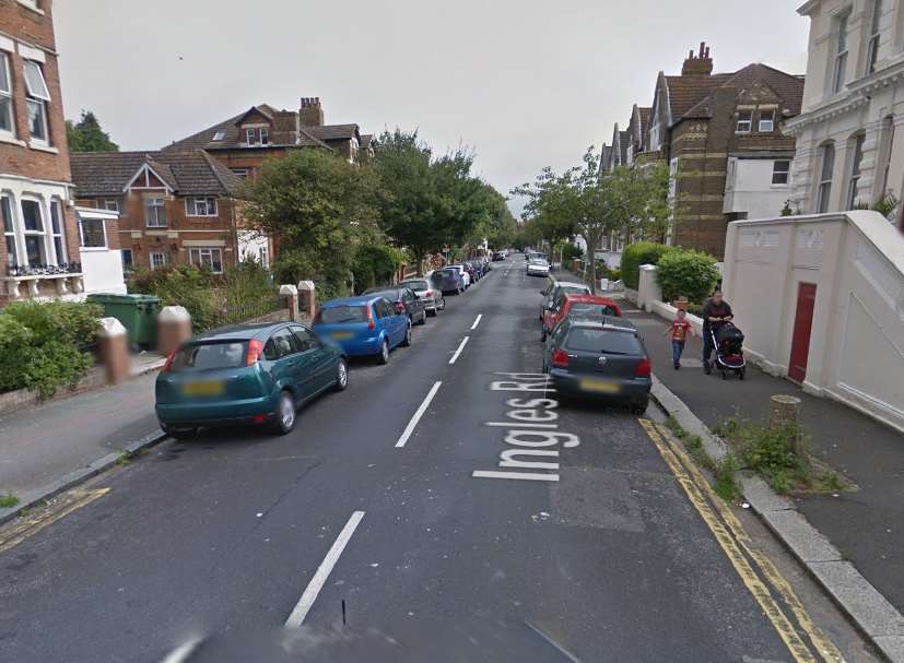 Ingles Road in Folkestone. Picture: Google