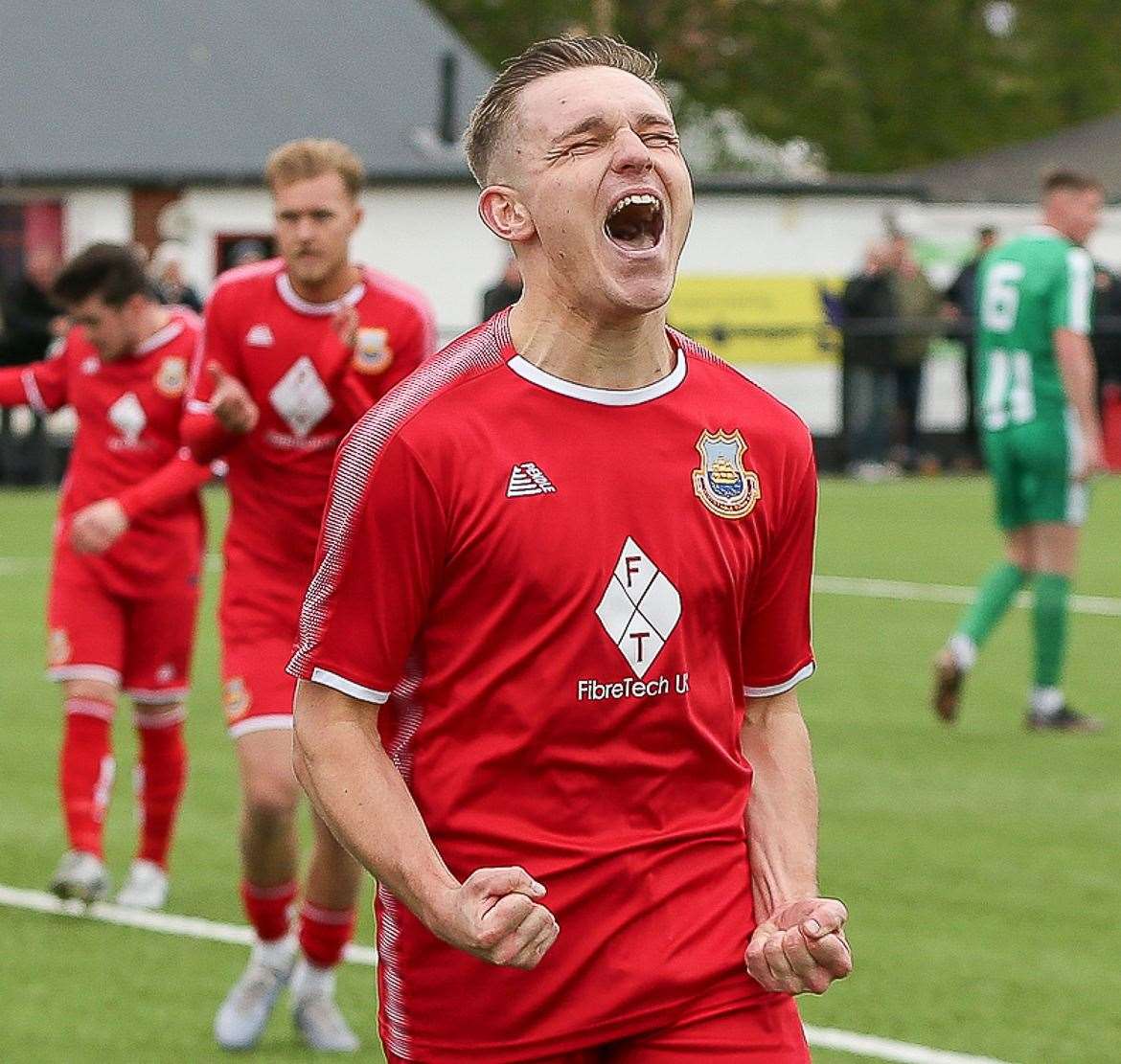 Midfielder Josh Oliver - bagged a brace in a 4-1 weekend win at Stansfeld as Dan Eason took charge of the side. Picture: Les Biggs