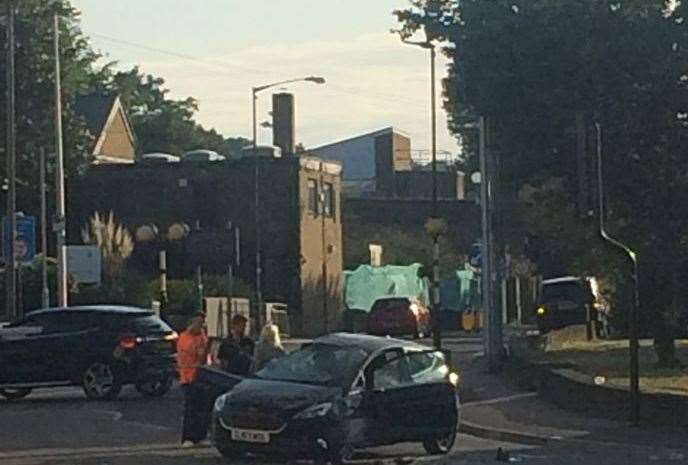 A car crashed into the bollard in July 2020. Picture: Will Byrne