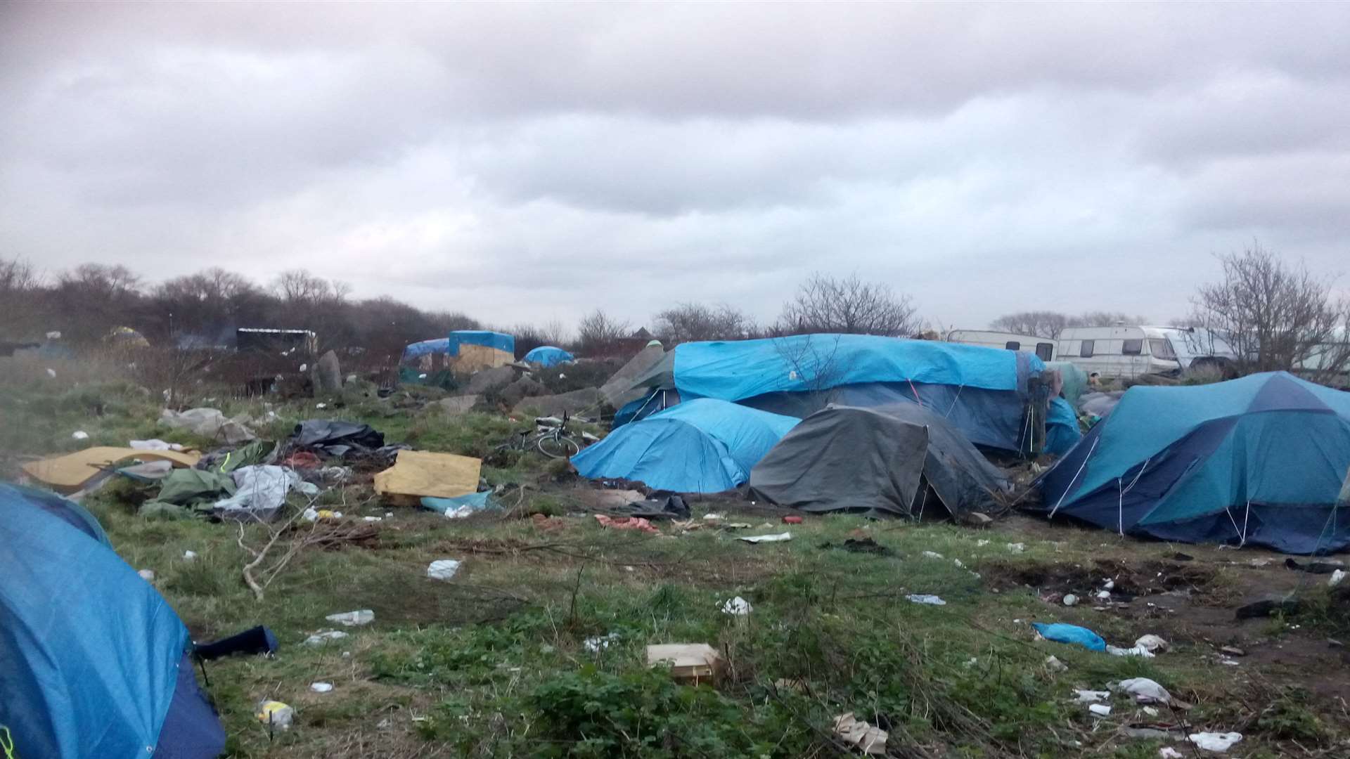 People have been forced to live in squalor in the migrant camp known as the 'jungle' in Calais