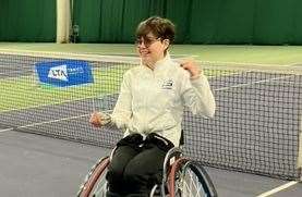 Ellen Tribley celebrates winning the National Championship in Shrewsbury