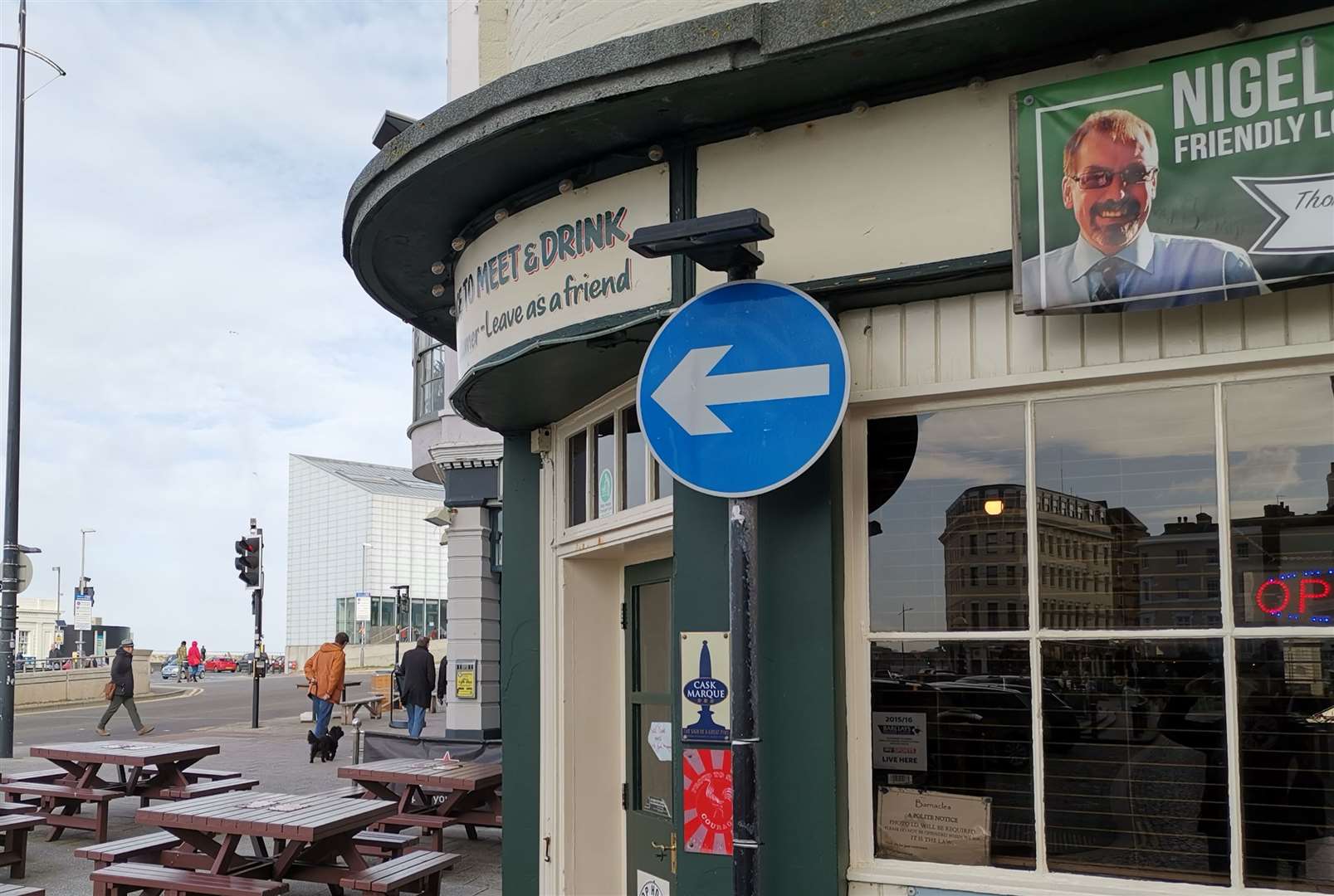 The pub has gained from being so close to the Turner Contemporary