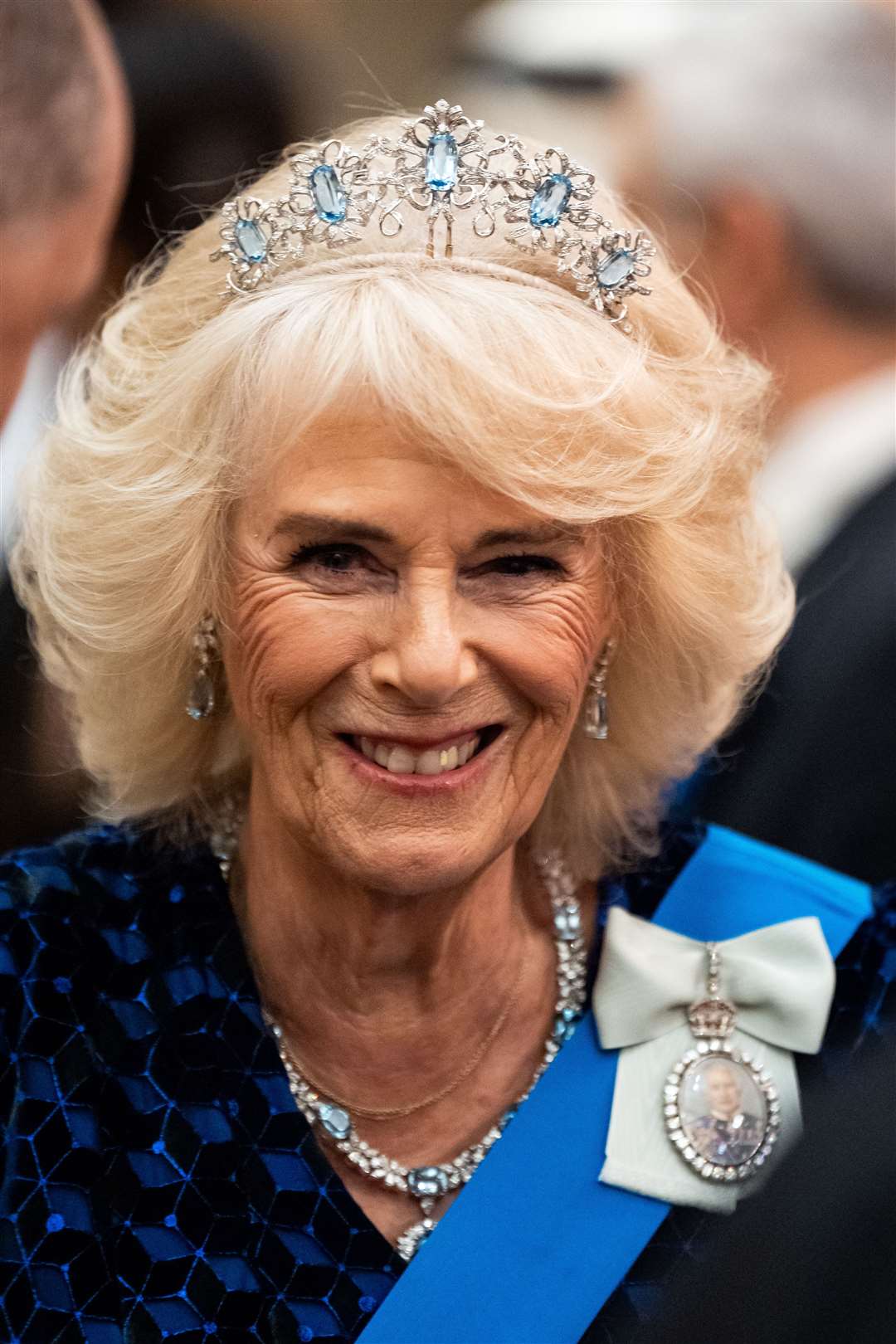 The Queen smiles during the engagement (Aaron Chown/PA)