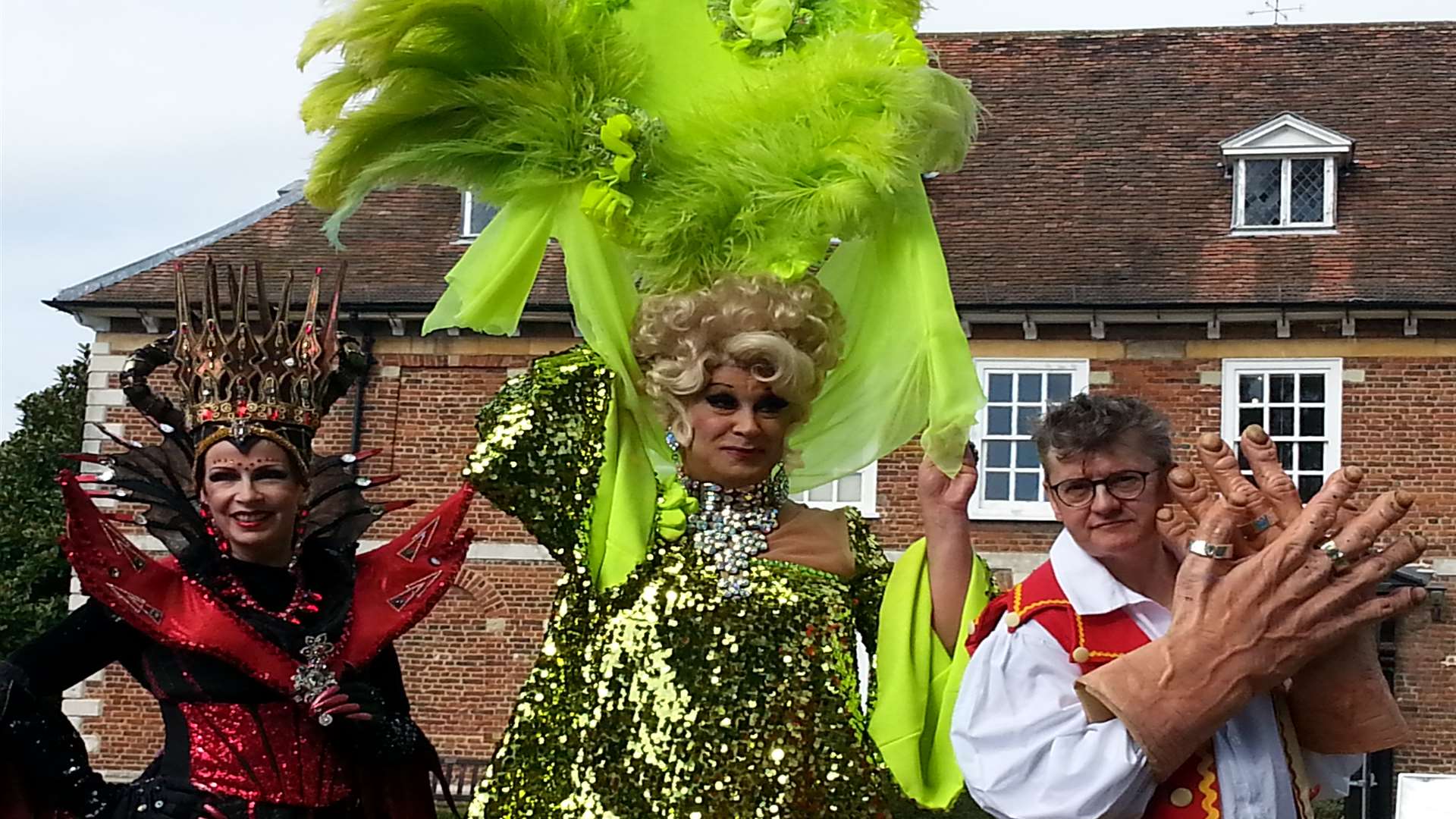 The stars of the Orchard Theatre's panto