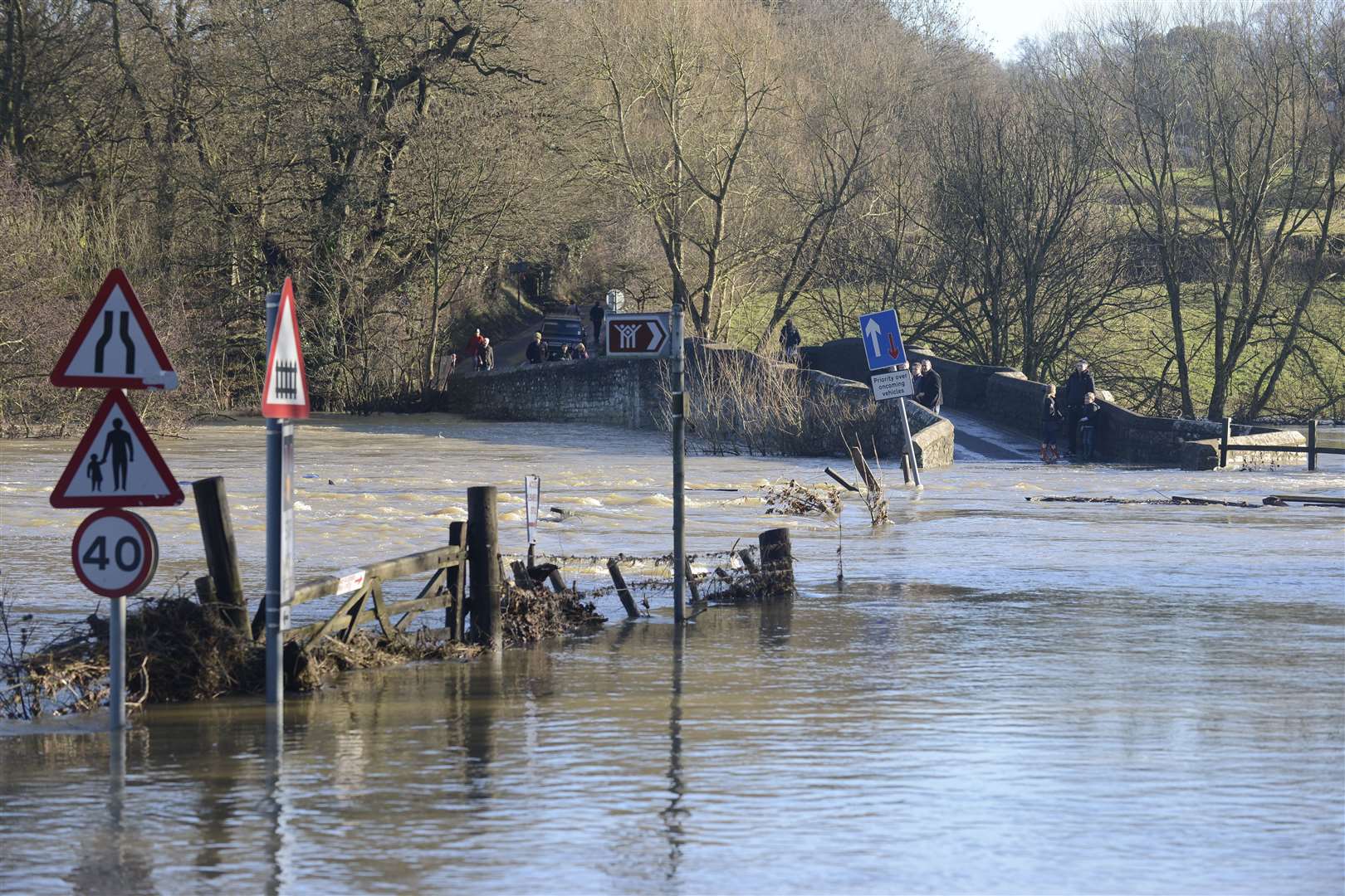 Heavy rain has caused widespread flooding in and around the Maidstone area in the past and many areas remain on alert with Storm Dennis