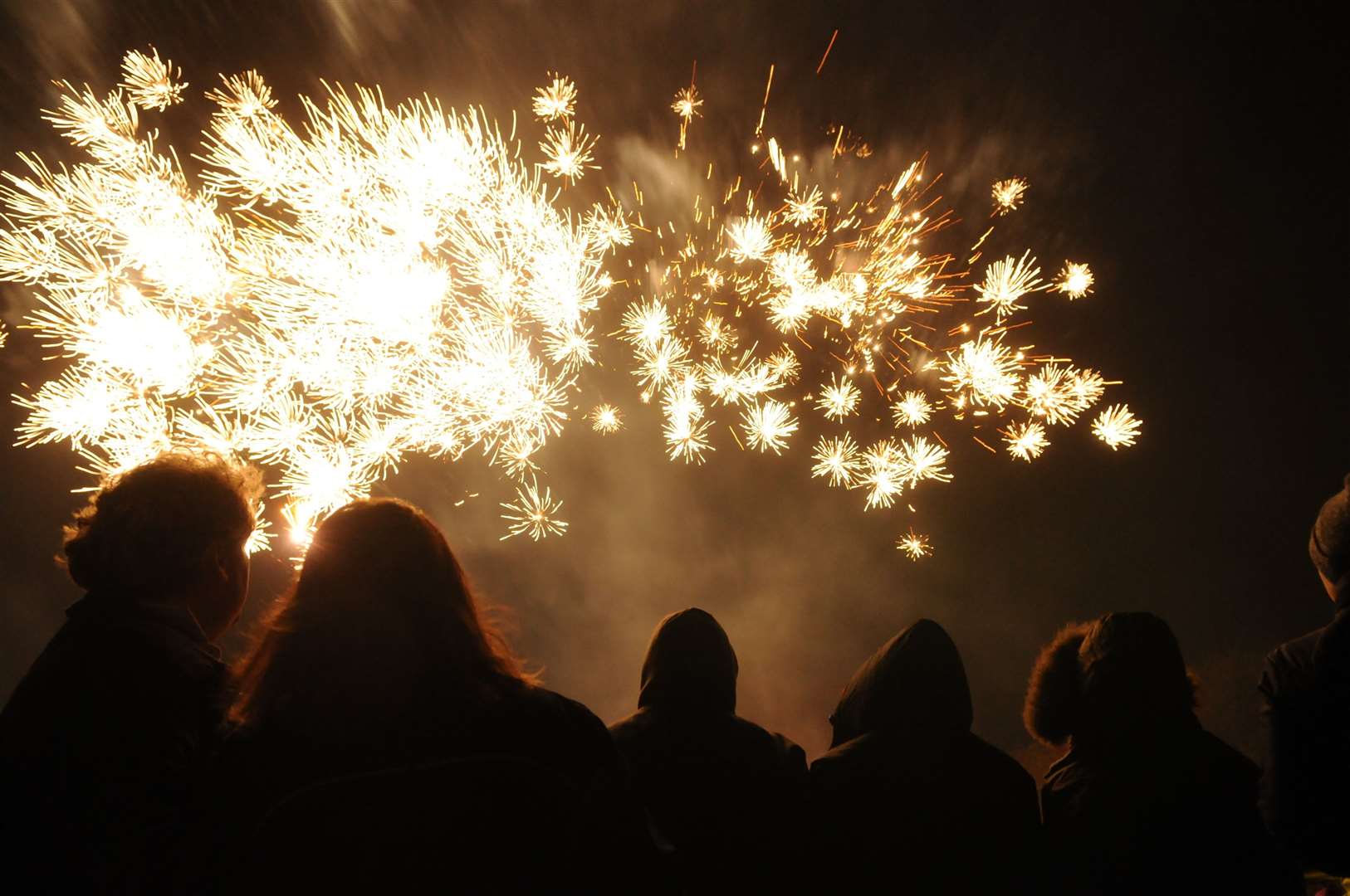 The firework display at Doddington near Faversham in 2016. Picture: Paul Dennis