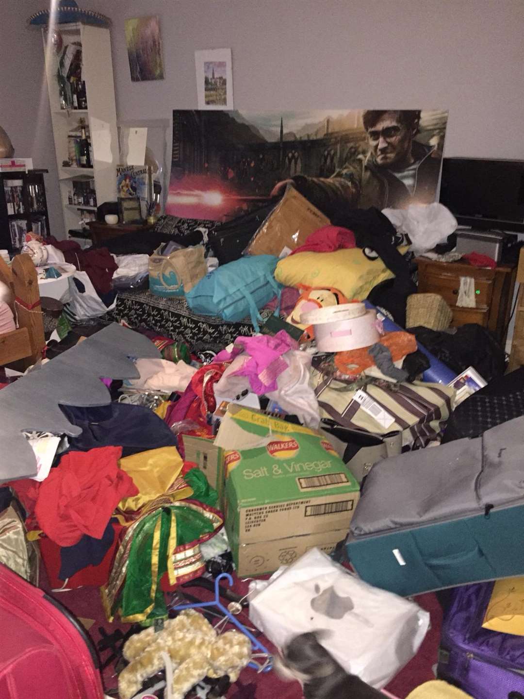 One of the bedrooms after the burglary (5793120)