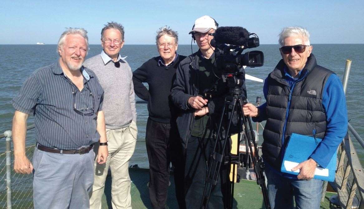 Ken Rowles, David Riley, Colin Harvey historian, Brett Allen cameraman, Steve Marians writer and co-producer of A Disaster Waiting To Happen