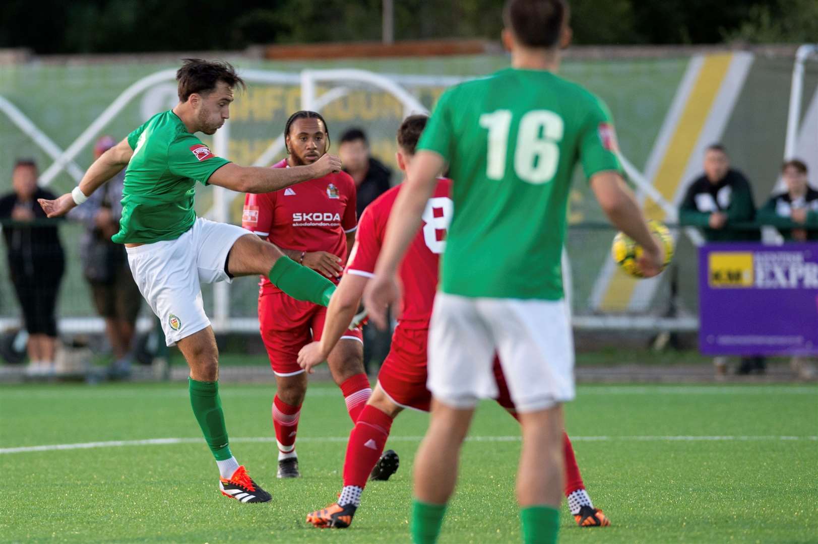 Max Walsh makes it 1-1 in Tuesday night’s FA Cup replay. Picture: Ian Scammell