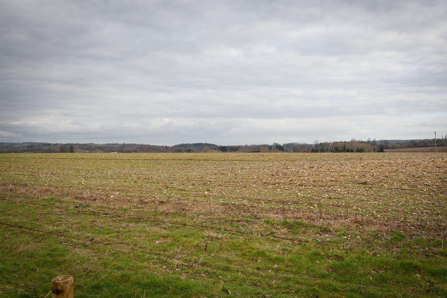 The proposed site for Waterside Park near Junction 8 of the M20