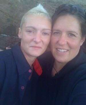 Natasha McPhee (right) and wife Dee run Animals Lost and Found in Kent. Picture: Natasha McPhee