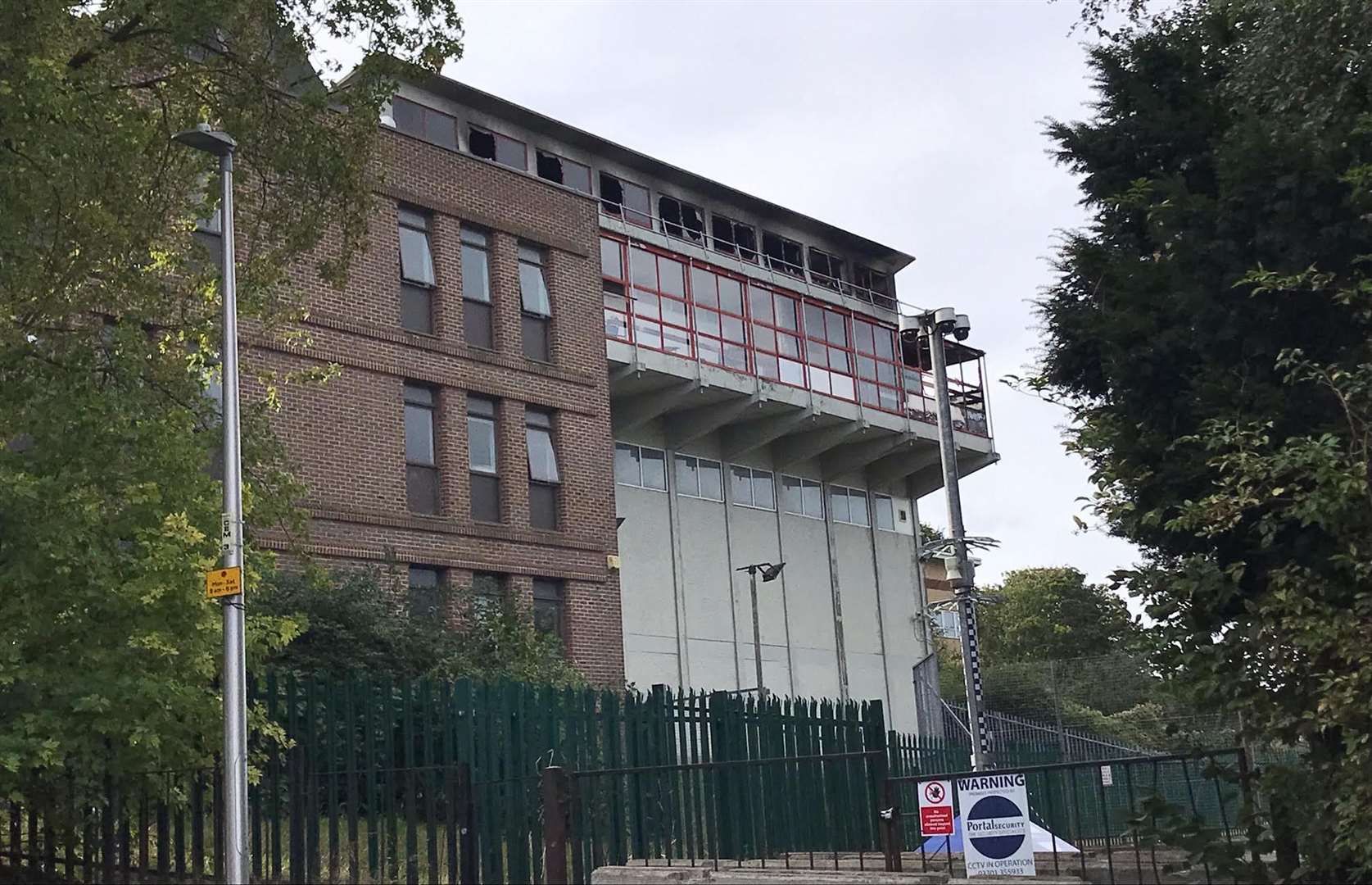 The old school building has been the victim of several fires since St John Fisher moved out