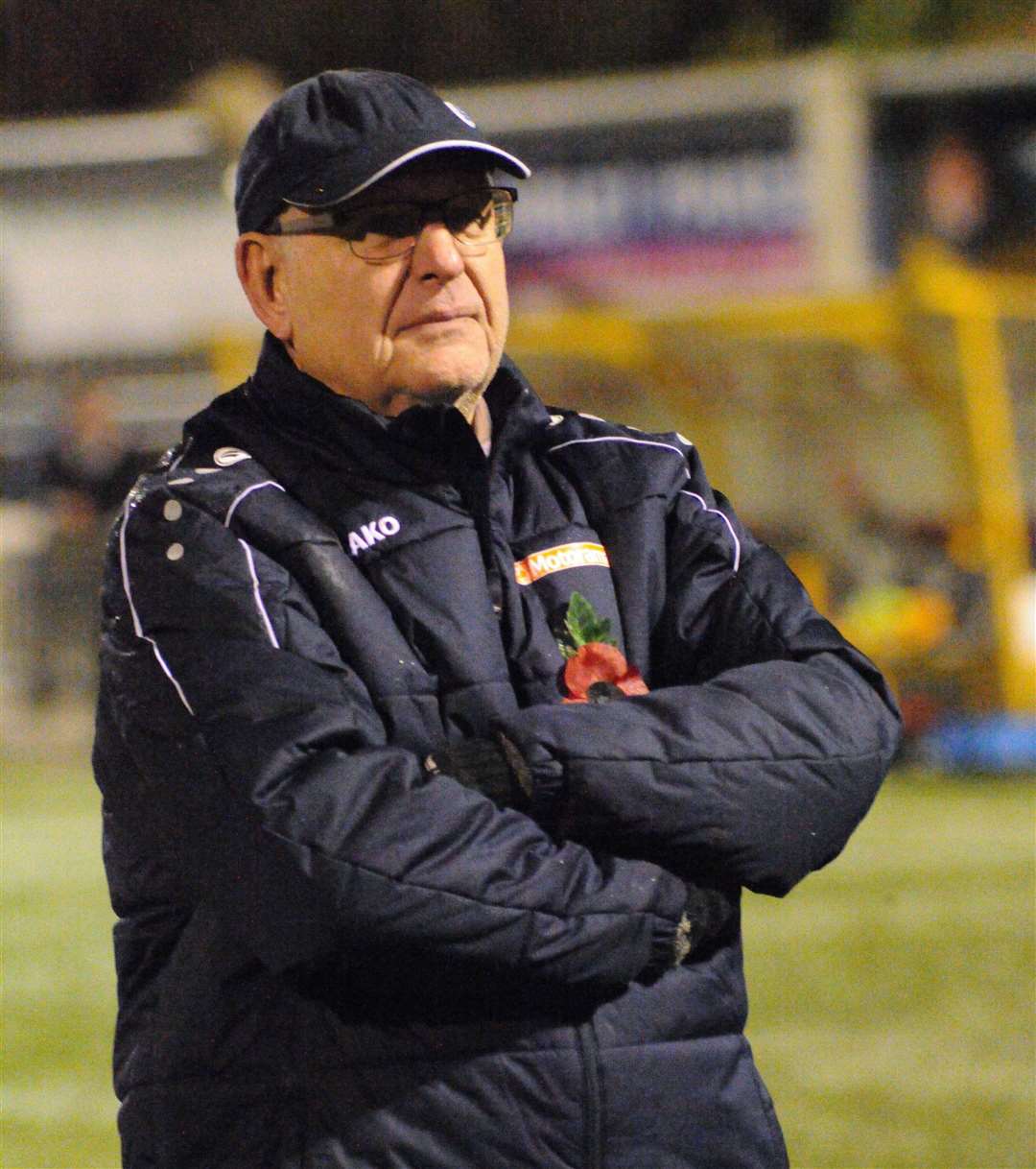 John Still takes it all in as Maidstone fans celebrate victory over Torquay Picture: Steve Terrell