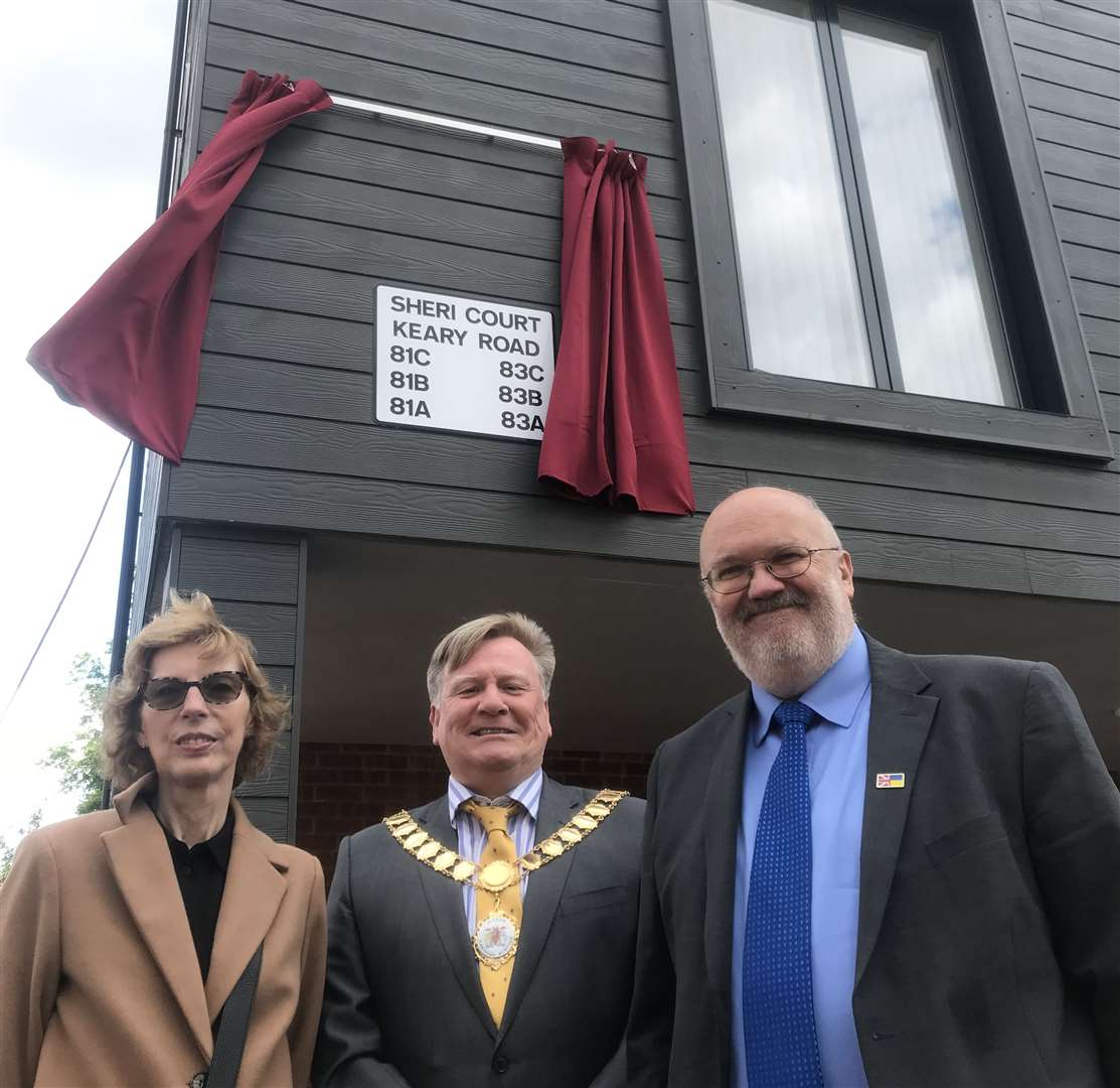 From left: Sheri Green, Mayor of Dartford Cllr Paul Cutler, and leader of the council Cllr Jeremy Kite