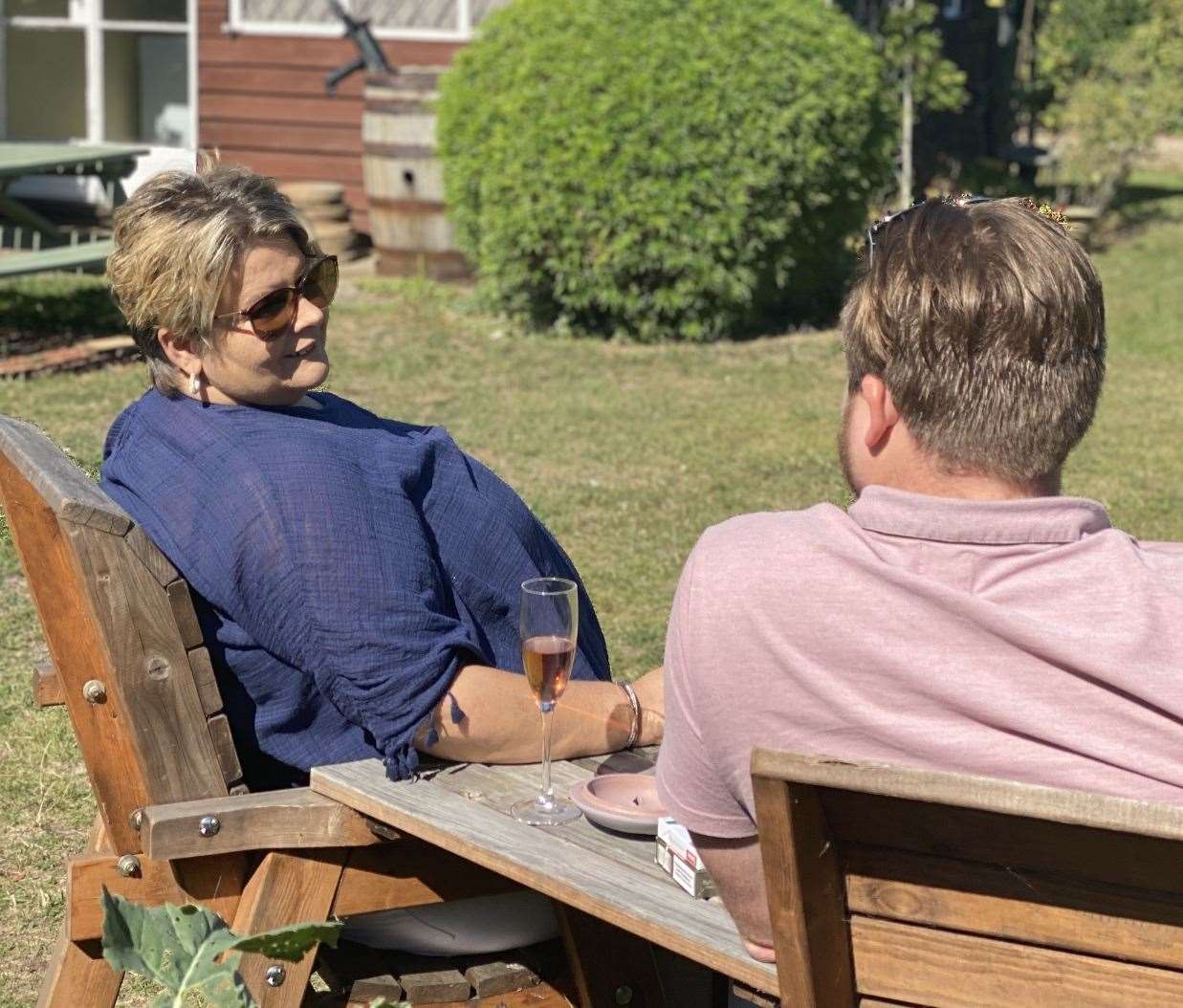 Paula with son Nathan in September, a month before she died