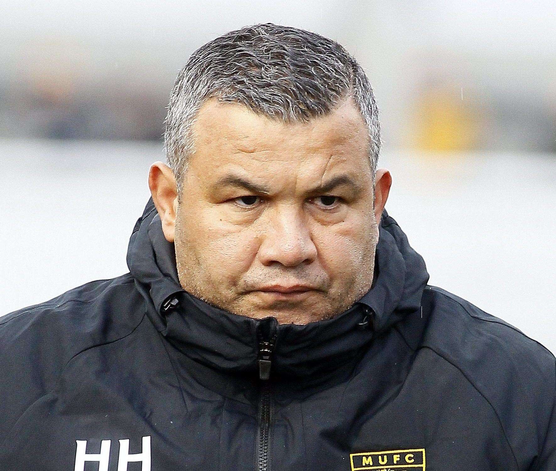 Maidstone United head coach Hakan Hayrettin Picture: Sean Aidan