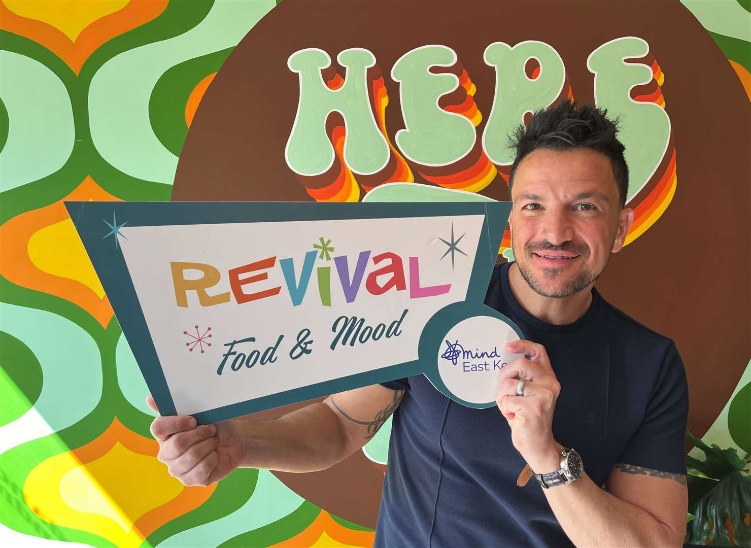 Peter Andre at Revival Food and Mood in Whitstable High Street. Picture: Revival Food & Mood