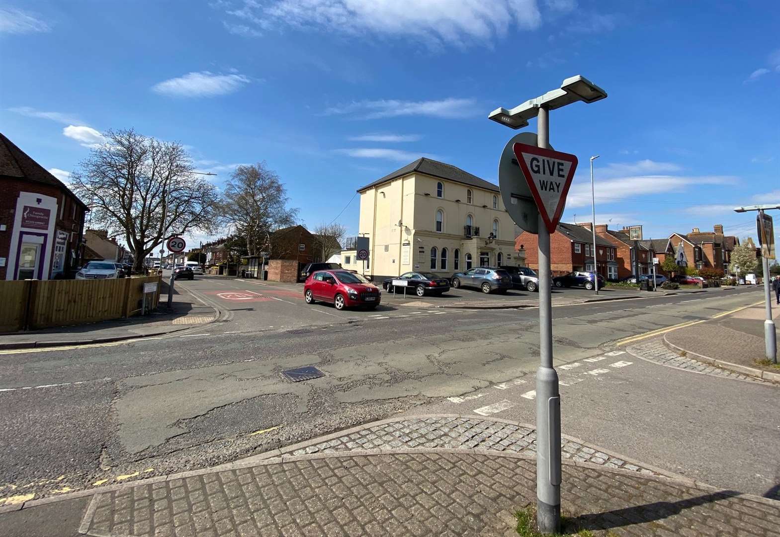 A teenage moped rider died after being hit by a car outside the pub just before 10pm yesterday. Picture: Barry Goodwin