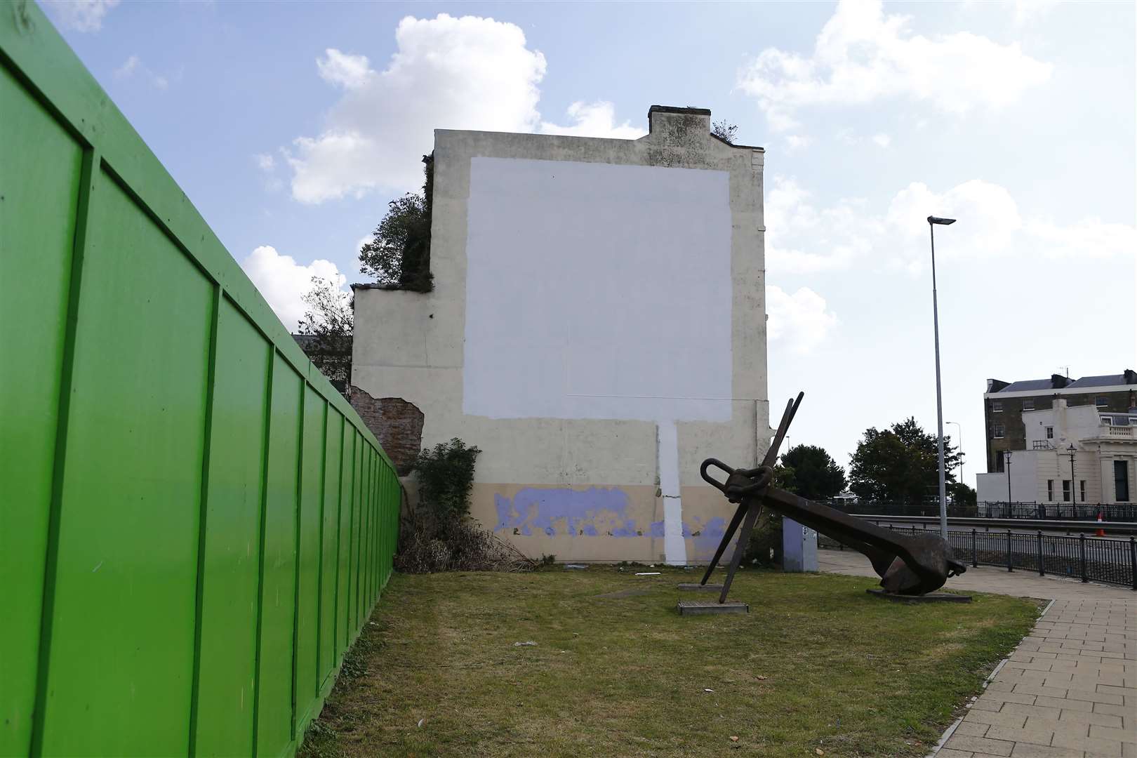 How 11 Bench Street in Dover looks today, with the artwork whitewashed. Picture: Matt Bristow