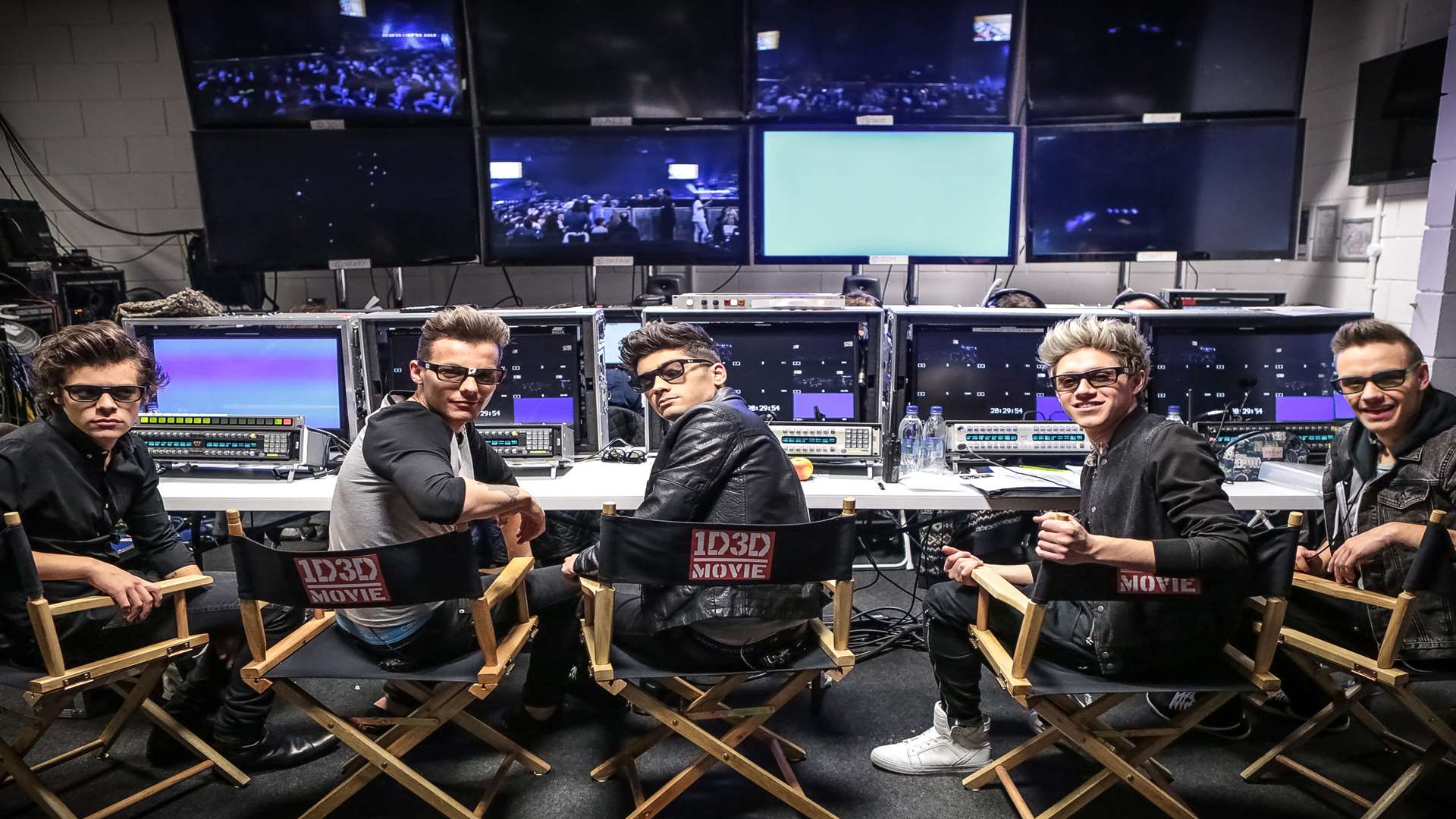 One Direction in the film One Direction: This Is Us. From left to right: Harry Styles, Louis Tomlinson, Zayn Malik, Niall Horan and Liam Payne. Picture: Sony Pictures UK