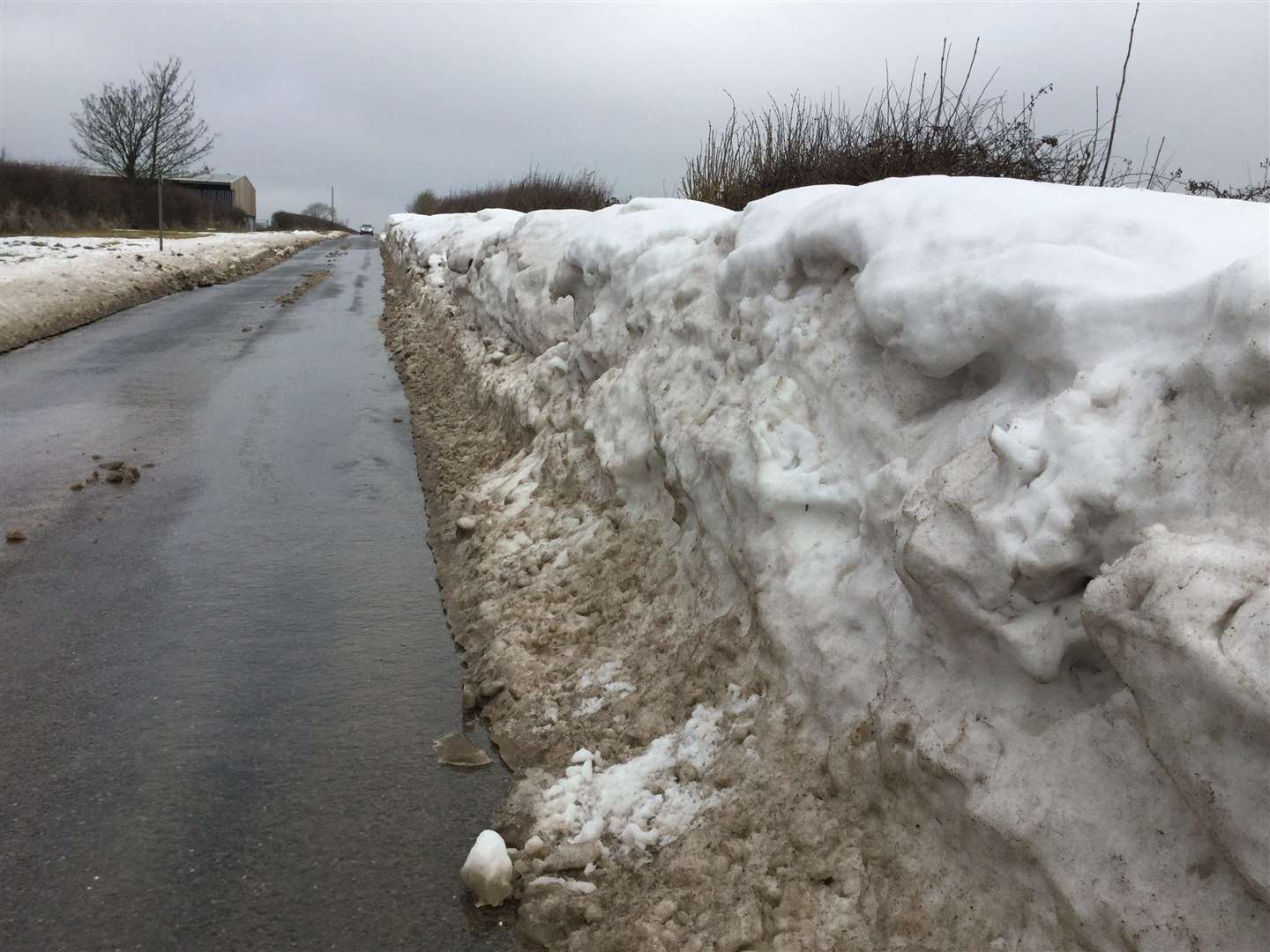 Snow Beast from the East. Stock Picture