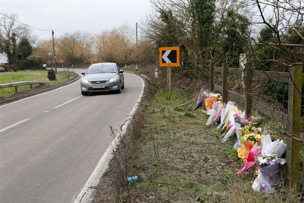 Scene of the fatal crash involving a speeding silver Audi