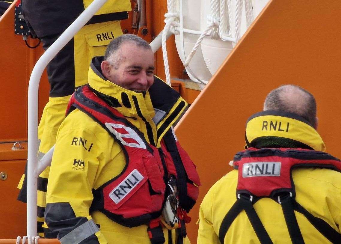 Phil Mace was a crew member at RNLI for 27 years. Picture: RNLI