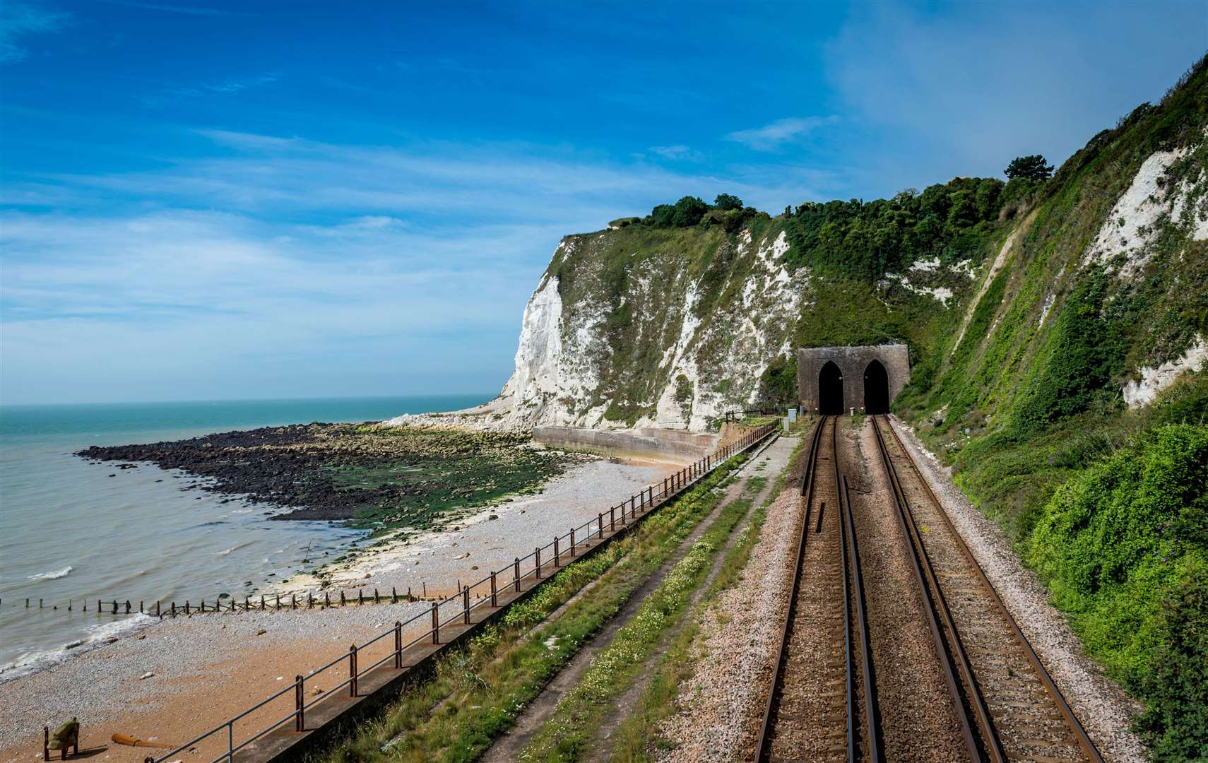 No swim warnings remain on Shakespeare Beach, Dover, after further tests reveal the water quality is still below standard. Picture: Stock