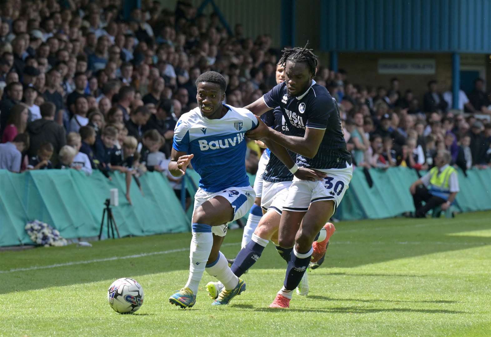 Gillingham on the attack second half against Millwall Picture: Keith Gillard