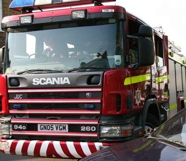 Kent Fire and Rescue Service. Stock image