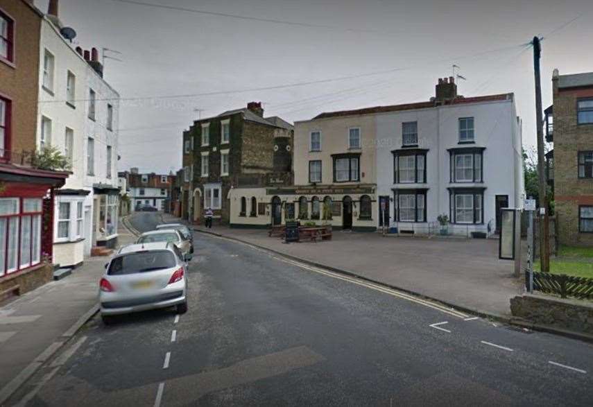 The incident happened in Charlotte Square, Margate, on the night of July 11. PIcture: Google Street View