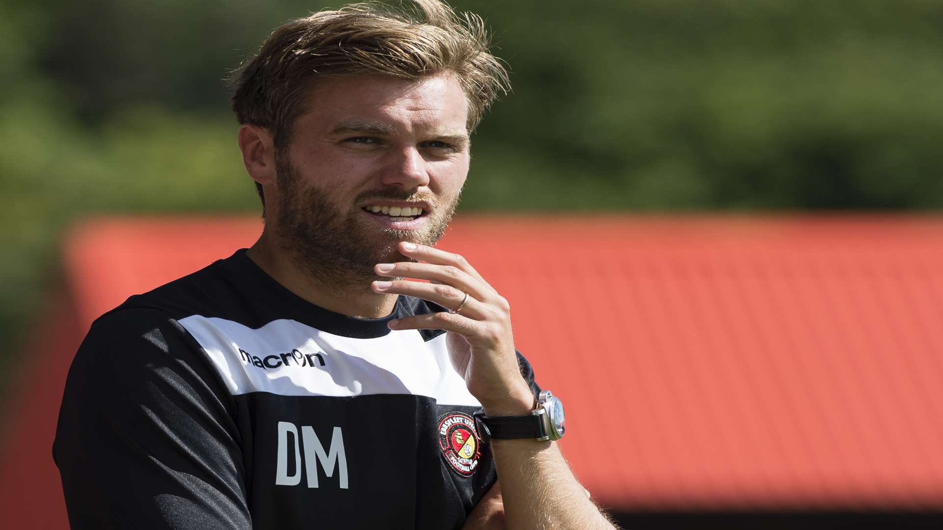 Ebbsfleet United manager Daryl McMahon Picture: Andy Payton